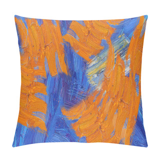 Personality  Colorful Abstract Oil Painting Closeup Pillow Covers
