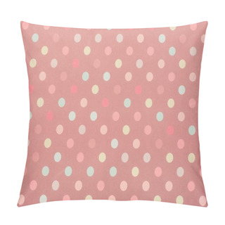 Personality  Set Of Colored Circles For Decoration On Pink Pillow Covers
