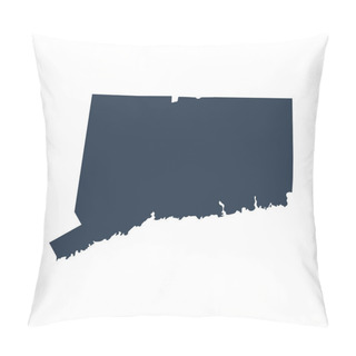 Personality  Map Of The U.S. State  Connecticut Pillow Covers