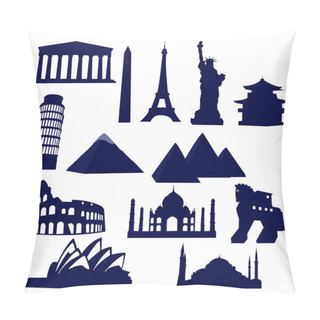 Personality  World Landmarks Pillow Covers