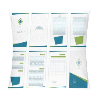 Personality  Vector Illustration,Corporate Business Stationery Design Pillow Covers