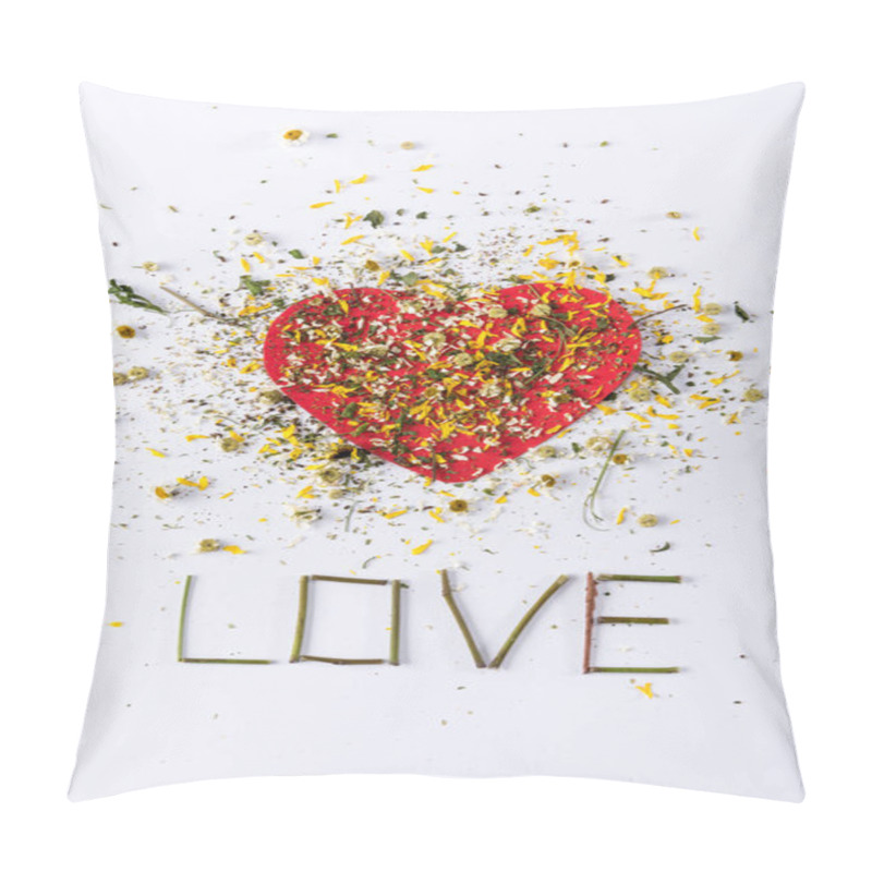 Personality  flowers petals and heart pillow covers