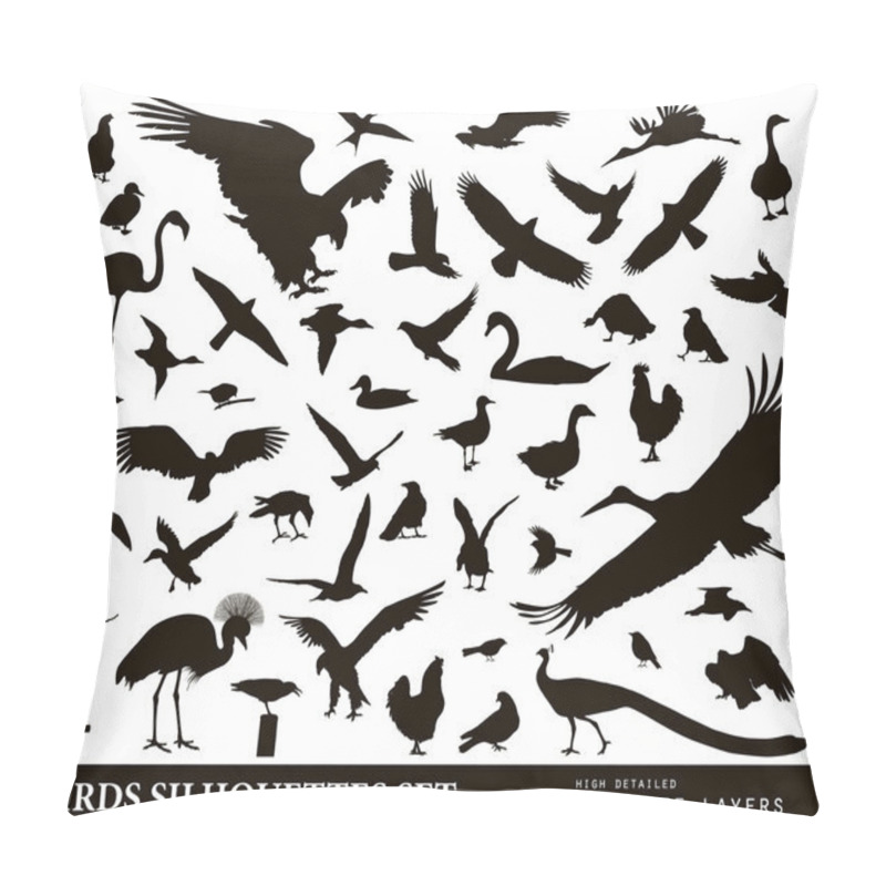 Personality  Birds set pillow covers