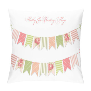 Personality  Cute Shabby Chic Bunting Flags  Pillow Covers