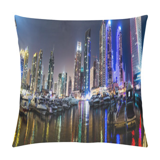 Personality  Dubai Marina Cityscape, UAE Pillow Covers