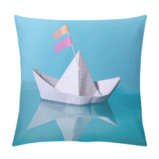 Personality  Paper Boat Made From Notebook Paper.  Pillow Covers