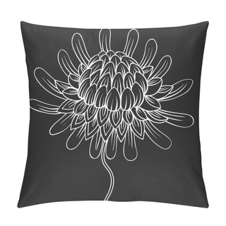 Personality  Coloring Page With Etlingera Flowers, Torch Ginger, Philippine W Pillow Covers