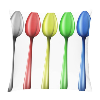 Personality  Colourful Spoons Pillow Covers