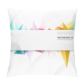 Personality  Vector Triangles Pattern Background. Pillow Covers