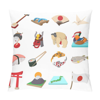 Personality  Japan Icons Set Pillow Covers