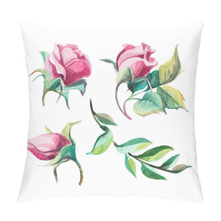 Personality  Different Watercolor Roses Romantic Collection Pillow Covers