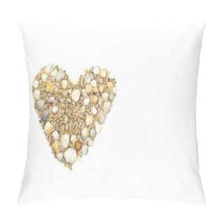 Personality  For Valentine's Day Image Of A Heart Made Of Shells Pillow Covers