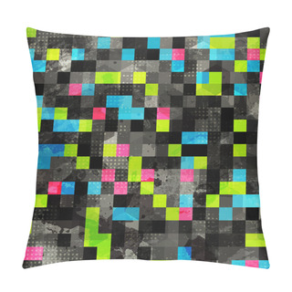 Personality  Abstract Grunge Pixel Seamless Pillow Covers