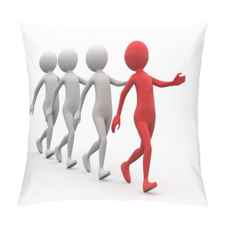 Personality  Leader. Concept Success Pillow Covers