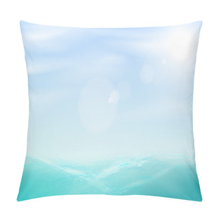Personality  Abstract Beautiful Sea And Sky Background Pillow Covers