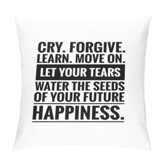 Personality  Happiness Quote For Happy Life With White Background Wallpaper Image.  Pillow Covers