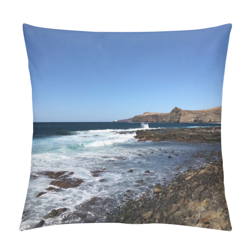 Personality  Coast in Agaete Gran Canaria Canary Islands Spai pillow covers