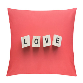 Personality  Wooden Cubes With Love Sign Pillow Covers