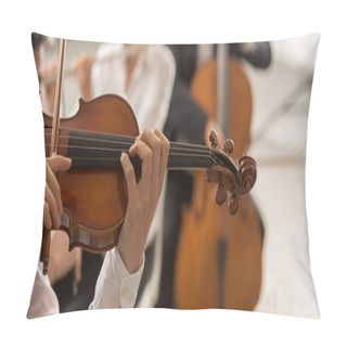 Personality  Orchestra String Section Performing Pillow Covers