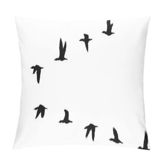 Personality  Flight Formation Of Birds Pillow Covers