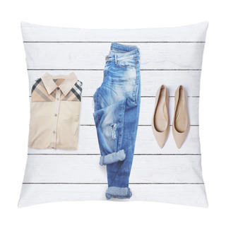 Personality  Collection Collage Of Women's Clothing Pillow Covers