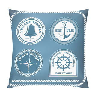 Personality  Nautical Symbols Pillow Covers