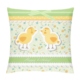 Personality  Vintage Doodle Bird Chicken Vector Pillow Covers
