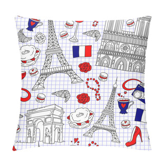 Personality  Paris Pattern Pillow Covers