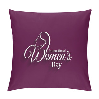 Personality  Beautiful Women's Day Background. Pillow Covers