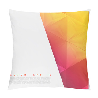 Personality  Vector Background Abstract Polygon Triangles. Pillow Covers