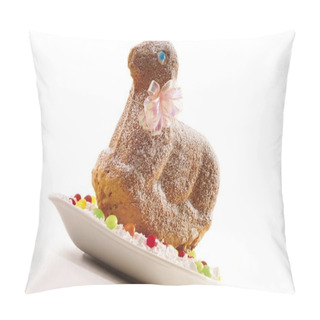 Personality  Easter Lamb Made Of Dough, Sprinkled With Icing Sugar Pillow Covers