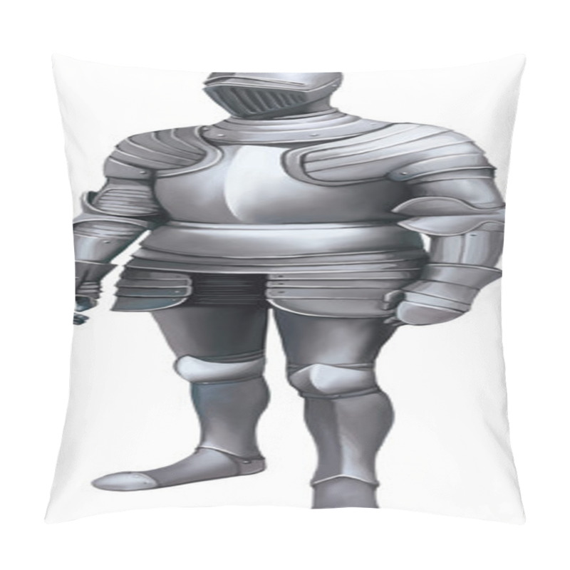 Personality  Medieval Knight With Full Body Armor Pillow Covers