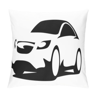 Personality  Car Silhouette Modern Pillow Covers