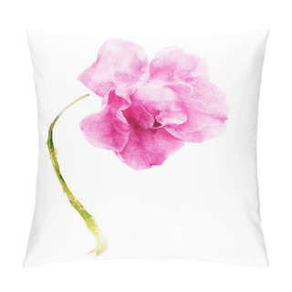 Personality  Watercolor Flower , Isolated On White Background Pillow Covers