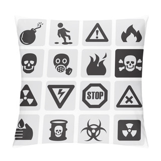 Personality  Danger Icons Pillow Covers
