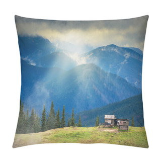 Personality  Green Carpathian Hill Pillow Covers