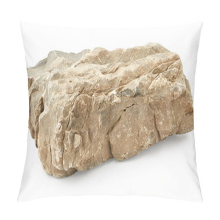 Personality  Stone Isolated On White Pillow Covers