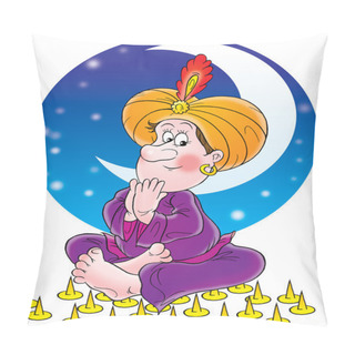 Personality  Male Gypsy Seated On Top Of Sharp Pins Pillow Covers