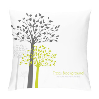 Personality  Trees With Leaves Pillow Covers