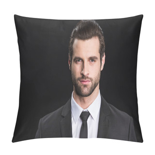 Personality  Young Handsome Businessman Pillow Covers