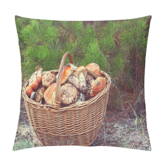 Personality  Mushrooms In Fall Season Pillow Covers