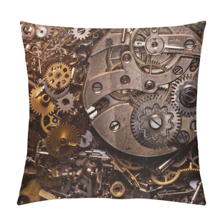 Personality  Close-up Of The Old Gears Pillow Covers
