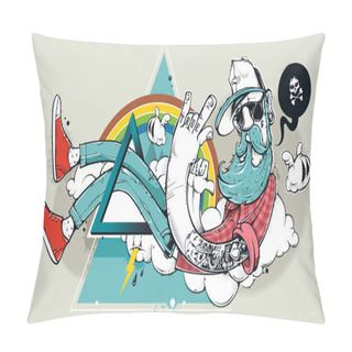 Personality  Abstract Graffiti Hipster Pillow Covers