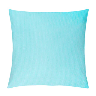 Personality  Top View Of White Polka Dots On Turquoise Background Pillow Covers