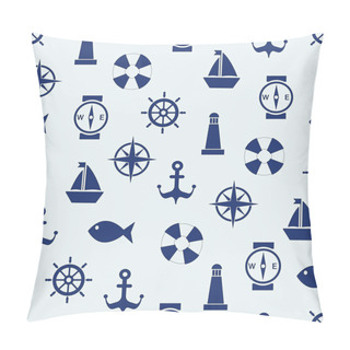 Personality  Maritime Mood Background Pillow Covers