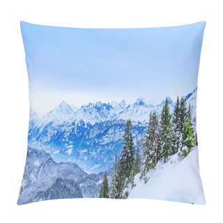 Personality  Beautiful Winter Landscape.  Snow Covered Trees Pillow Covers