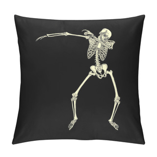 Personality  Human Skeleton Dancing Sketch Pillow Covers