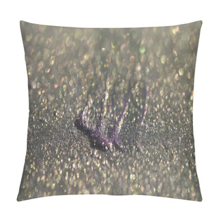 Personality  Close Up View Of Purple And Grey Eye Shadow With Shimmer  Pillow Covers