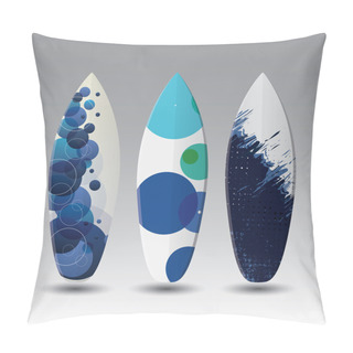 Personality  Vector Surfboard Design Templates Pillow Covers