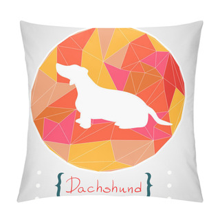 Personality  Dachshund  Dog Silhouette Pillow Covers